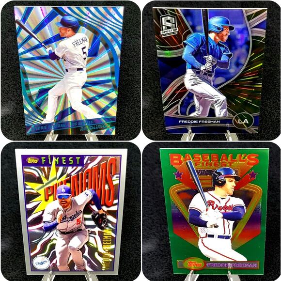 Los Angeles Dodgers Freddie Freeman Finest and Numbered Inserts - Picture 1 of 11